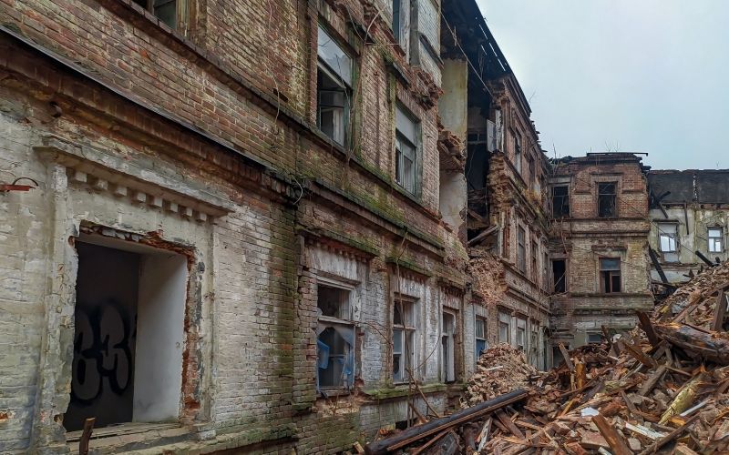 Old Housing Demolition